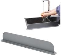 Paraspruzzi for lavello, barriera in Silicone for Cucina, prevenzione Spruzzi d'Acqua, Protezione, Riutilizzabile for Rubinetto(Grey)