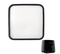 Paraspruzzi friggitrice ad aria calda, in acciaio inox, accessorio per Cosori, 5,5 l, 6,2 l, Philips HD9270 HD9285, protezione magnetica in silicone, accessorio friggitrice ad aria calda, 22 x 21 cm