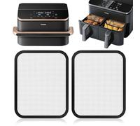 Paraspruzzi in acciaio inox a maglia fine per Cosori Airfryer 8,5L/Dual Blaze TwinFry 10L, accessorio per friggitrice ad aria calda per Cosori CAF-R901-AEU 8,5L con esterno in silicone