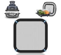 Paraspruzzi in acciaio inox a maglia fine per Ninja CRISPi, accessori per friggitrice ad aria calda, protezione schizzi di grasso per Ninja CRISPi FN101EUGY, FN101EUST e FN101EUSG con silicone esterno