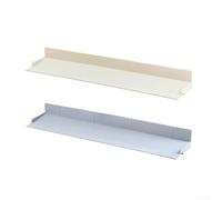 Paraspruzzi in silicone per bordi del lavello della cucina con ampia area di copertura e pendenza progettata per un efficiente reindirizzamento dell'acqua nel lavandino (bianco latte)