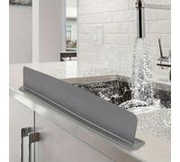 Paraspruzzi in silicone per lavello - Barriera flessibile per acqua per lavello da cucina, lavandino da bagno e piano di lavoro, tappetino riutilizzabile per bloccare l'acqua per lavare i piatti, lava