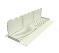 Paraspruzzi in silicone per lavello da cucina o bagno, deflettore d'acqua per evitare danni al piano di lavoro e reindirizzare il flusso nel lavandino (beige)