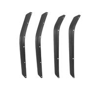 Paraspruzzi per auto Per Jeep Per Wrangler JK 2007 2008 2009 2010 2011 2012 2013 2014 2015 2016 2017 Parafanghi Anteriori Posteriori Allargati Con Estensione Eyebrow