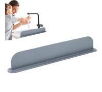 Paraspruzzi per cucina, 52 x 5 x 8,5 cm, extra lungo, in silicone, paraspruzzi riutilizzabile, con ventosa, per rubinetto del bagno e lavare i piatti, lavello della cucina