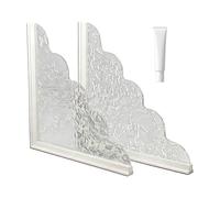 Paraspruzzi per Doccia, 2 Pezzi, Blocco di perdite, Bordo del Bagno Autoadesivo, Strisce di Protezione per Gli Angoli della Vasca da Bagno, casa, Lavanderia, Protezione Anti-Schizzi