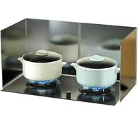 Paraspruzzi per Friggere, Paraspruzzi per Grasso, Isolamento Termico in Acciaio Inox, Paraspruzzi per Macchie D'olio, Schermo Antispruzzo da Cucina, 4 sides-50cmx80cmx45cm