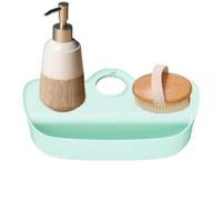 Paraspruzzi per lavabo | Collettore antigoccia per lo scarico, design inclinabile Tappetino per rubinetto per lavello di asciugatura protezione antispruzzo | per vassoio angolo piano di lavoro spugna