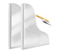 Paraspruzzi per lavabo, protezione impermeabile in acrilico, set di protezione dagli spruzzi d'acqua, barriera impermeabile a base di silicone con protezione adesiva impermeabile per