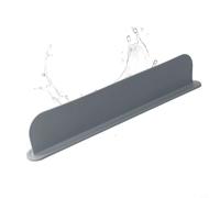 Paraspruzzi per lavello da cucina, in silicone, paraspruzzi, con supporto per spugna, per proteggere il piano di lavoro della casa (grigio)