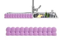 Paraspruzzi Per Lavello Da Cucina - Protezione Per Rubinetto In Silicone Ad Asciugatura Rapida Con Potenti Ventose | Paraspruzzi D'acqua Per Lavastoviglie, Cucina, Bagno, Doccia, Vasca Da Bagno E Camp