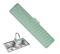 Paraspruzzi per lavello da cucina, tappetino drenante in silicone intorno al rubinetto, tappetino per scolapiatti in gomma, paraspruzzi per lavello con labbro, tappetino per rubinetto per lavello da
