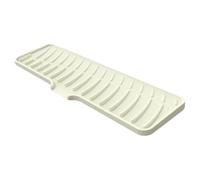 Paraspruzzi per lavello da cucina, tappetino per rubinetto in silicone, tappetino raccogli schizzi d'acqua con design autodrenante, supporto integrato per spugna di sapone, ideale per il controllo