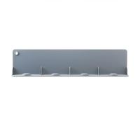 Paraspruzzi per lavello in silicone per cucina e bagno, 43,6 x 10 cm, deflettore d'acqua con ventose, protezione contro gli schizzi sul piano di lavoro, grigio