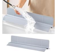 Paraspruzzi per lavello in silicone ultra da 58,4 cm, rilasciato nel 2025/dicembre, per lavello della cucina, bagno e isola, con paraspruzzi alto 8,9 cm e 7 forti ventose (grigio)