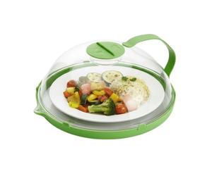 Paraspruzzi per microonde con vaporizzatore d'acqua | Copertura resistente al calore per alimenti, snack, preparazione dei pasti, zuppa, burro avanzato