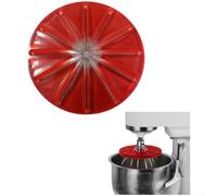 Paraspruzzi per mixer da cucina con attacco raschietto in silicone compatibile con fruste a sei fili per migliorare la rimozione della pastella e prevenire il disordine (D)