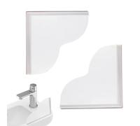 Paraspruzzi per vasca da bagno, 2 pezzi, protezione contro gli schizzi per doccia, barriera d'acqua impermeabile per bagno, per casa, hotel, bagno e lavello della cucina