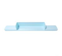 Paraspruzzi per vasca da bagno in silicone con ventose per bagno e cucina, impermeabile per bordo vassoio contro fuoriuscite d'acqua, 76,6 x 9,2 cm, grigio (blu)