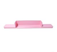 Paraspruzzi per vasca da bagno in silicone con ventose per bagno e cucina, impermeabile, per bordo vassoio contro fuoriuscite d'acqua, 76,6 x 9,2 cm, grigio (rosa)