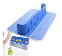 Paraspruzzi per vasca da bagno, in silicone, per bambini, organizer per vasca da bagno, giocattoli da bagno, portaoggetti con, mensola per vasca da bagno per bambini