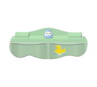 Paraspruzzi per vasca da bagno - Organizer per giocattoli da bagno con 4 tasche a rete, contenitore per giocattoli per bambini | Protezione per bordo vasca da bagno impermeabile