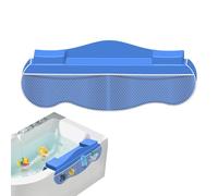 Paraspruzzi per vasca da bagno per bambini, con 4 tasche a rete, ripiano per giocare nella vasca da bagno
