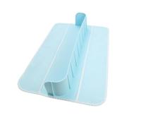Paraspruzzi per vasca da bagno per bambini, in silicone, paraspruzzi, area giochi, protezione per l'acqua, mensola per giocattoli da bagno, bambino
