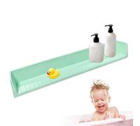 Paraspruzzi per Vasca da Bagno,Vassoio Giocattolo in Silicone per Bordo Vasca | Impermeabile Giocattoli Bambini con Ventose Organizer per Doccia Bagno Contatore