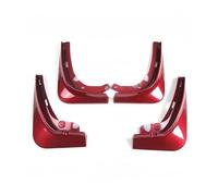 Paraspruzzi per veicolo Paraspruzzi per Tesla per modello 3 per parafanghi Fender Confezione da 4 verniciati in bianco lucido(Rosso)
