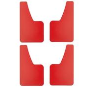 Paraspruzzi Pneumatici Anteriori Posteriori Universale 4 Pezzi Paraspruzzi Paraspruzzi Paraspruzzi Accessori Parafanghi Effetto Fibra Di Carbonio Set Anteriore Posteriore(Red)