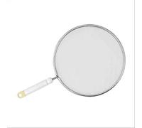 Paraspruzzi Prodotto In Rete D'Alluminio A Trama Fitta. Indicato Per Proteggere Dagli Spruzzi Di Fritti O Cotture In Cucina. Va Posizionato Su Pentole O Padelle Come Un Coperchio. Completo Di Manico In Plastica.