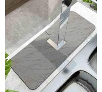 Paraspruzzi quadrato per rubinetto del lavandino, tappetino super assorbente, ad asciugatura rapida, gadget per lavello, paraspruzzi dietro il rubinetto, antigoccia, per cucina, bagno, tappetino per