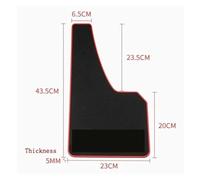 Paraspruzzi trappole sporche Parafanghi Universali Per Auto Ruote Anteriori E Posteriori Anti-spruzzi SUV Fuoristrada Camion(4pcs Red)