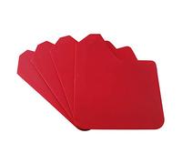 Paraspruzzi Universali MF12 BAS BLK per Paraspruzzi Auto Parafanghi con Viti Include 4 Fanghi e Viti per l'installazione, Imballando il Tuo (rosso)