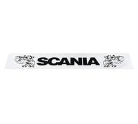 Paraspruzzo Posteriore in Gomma Dura per Camion SCANIA 240x35 cm Bianco