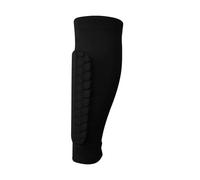 Parastinchi 1 parastinchi da calcio for bambini, giovani e adulti, manicotto di compressione for polpaccio con cuscinetto a nido d'ape, supporto for stecca baseball(1PC Black Calf Guard,L)