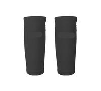 Parastinchi Calcio 1 Pair Soccer Shin Guard Pad Sports Knee Pads Calf Sleeve Sock Leg Support Football Compression for Adult(Black,S)