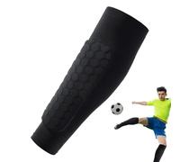 Parastinchi da calcio - Calze parastinchi a maniche a compressione a d'ape | Supporto traspirante per stecca da tibia, calze di protezione per tibia, equipaggiamento di protezione