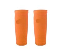Parastinchi da calcio, ginocchiere sportive, manicotto for polpaccio, calzino di supporto for le gambe, parastinchi a compressione for adulti per uomo, donna(Orange-1 Pair,M)