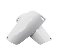 Parastinchi da calcio, ginocchiere sportive, manicotto for polpaccio, calzino di supporto for le gambe, parastinchi a compressione for adulti per uomo, donna(White-1 Pair Shin Pads,M)