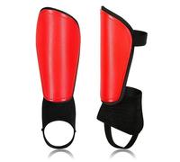 Parastinchi da calcio, manicotti for parastinchi, cuscinetti in EVA for giochi di, riduzione degli urti, protezione for le gambe for bambini, giovani e adulti Per Calcio(Red,S)