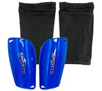 Parastinchi da calcio, parastinchi + maniche ad alta elasticità, per ragazzi e ragazze, per partite di calcio, imbottitura in EVA per ridurre colpi e lesioni