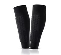 Parastinchi da calcio, parastinchi, manicotto di compressione per polpaccio con cuscinetti a nido d'ape, parastinchi Shin Defender per bambini, attrezzatura protettiva per parastinchi da calcio