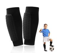 Parastinchi da calcio per ragazzi e ragazze, XS - 67 g, leggero, imbottitura ammortizzante a nido d'ape, cinturino in silicone antiscivolo, protezione comoda per bambini e ragazzi