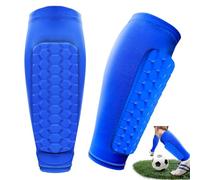 Parastinchi da calcio, un paio di parastinchi per bambini, morbidi e leggeri, mini parastinchi da uomo, senza calze, applicabile a sci principianti, leggeri e casual, colore blu