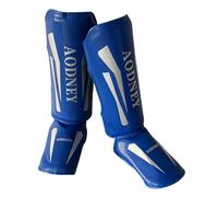 Parastinchi da Kickboxing Muay Thai per La Protezione della Tibia E Il Supporto del Collo del Piede, Blue L