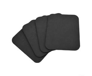 Parastinchi da sci, 4 pezzi, in memory foam, per bagagliaio, flessibili, per ammortizzatori, colore nero, 15 x 12,5 cm