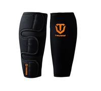 Parastinchi per sollevamento pesi, supporto per polpaccio, in neoprene spesso 5 mm, per parastinchi EasyWear Deadlift, pantaloni e leggings da allenamento