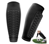 Parastinchi, un paio di parastinchi per bambini, morbido e leggero, mini parastinchi da uomo, senza calze, applicabile a sci principianti, leggero, casual, supporto parastinchi nero